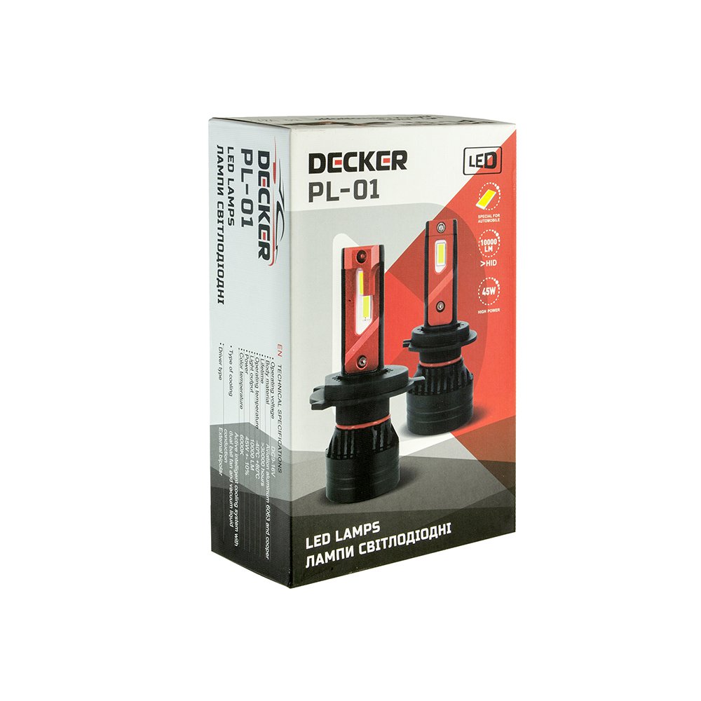 Комплект Led ламп DECKER LED PL-01 5K H1
