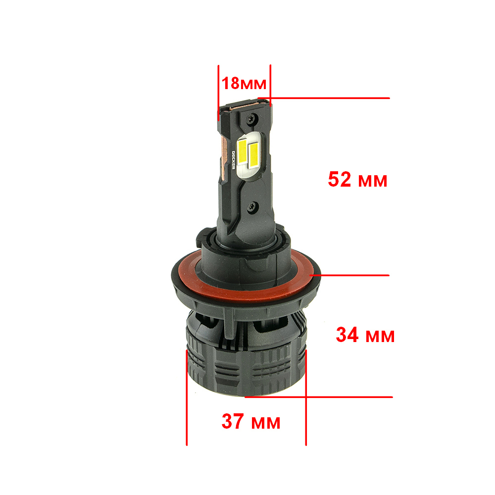 Комплект Led ламп DECKER LED PL-03 65W 5000K H13 (9008)