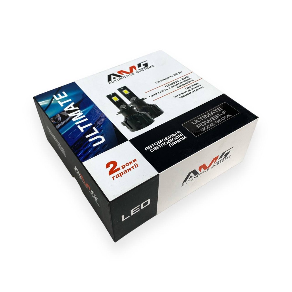 Led лампи AMS ULTIMATE POWER-F HB4 (9006) 5500K CANBUS (2 шт.)