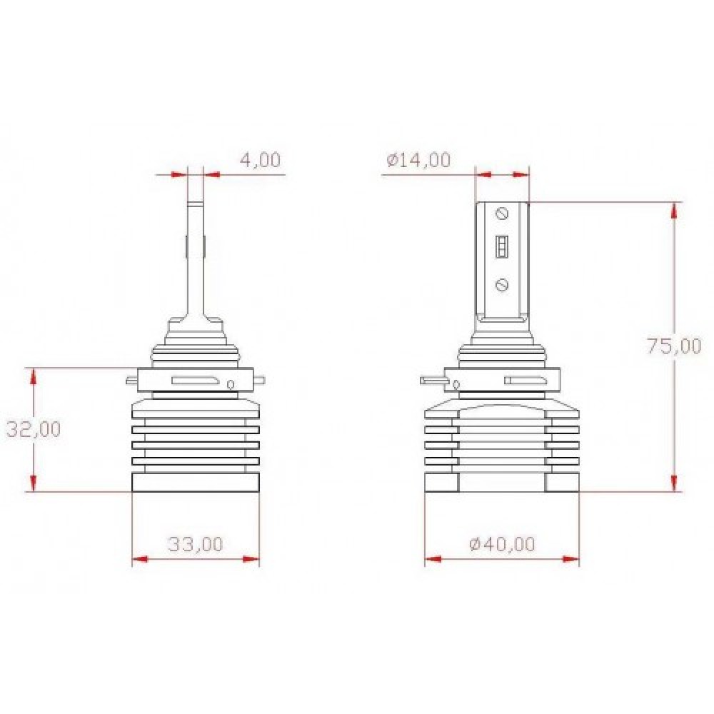 Led лампы Aled S-Series HB3 (9005) 24W 5500K (2 шт.)
