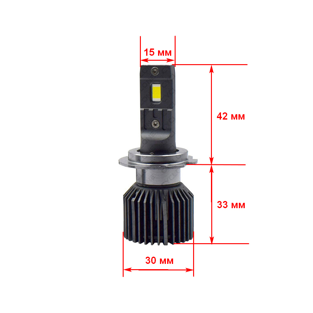 Led лампы CYCLONE Type 45 H7 60W (2 шт.)