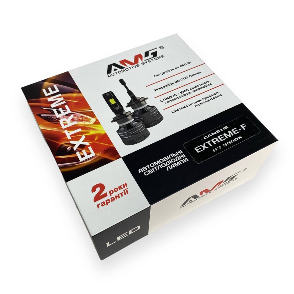 LED лампы AMS Extreme Power-F H7 65W 5500K Canbus (2 шт.)