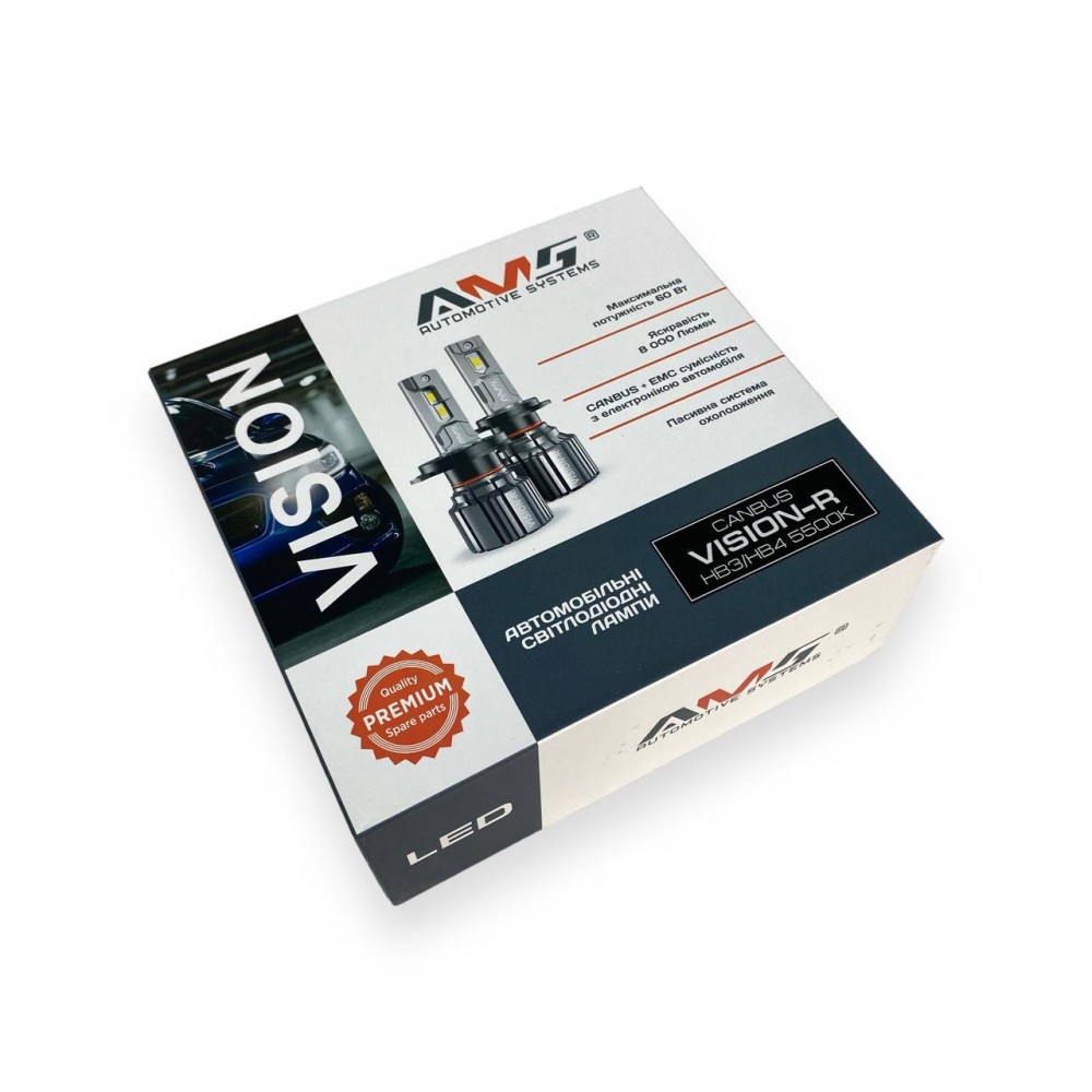 Led лампи AMS Vision-R HB4 (9006) 60W 5500K Canbus (2 шт.)