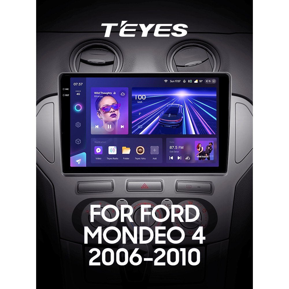 Штатна магнітола Teyes CC3 3+32 Gb Ford Mondeo 4 2006-2010 10" 2k