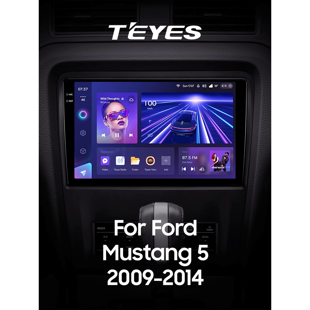 Штатна магнітола Teyes CC3 4+32 Gb Ford Mustang V S-197 2009 - 2014 10" 2k