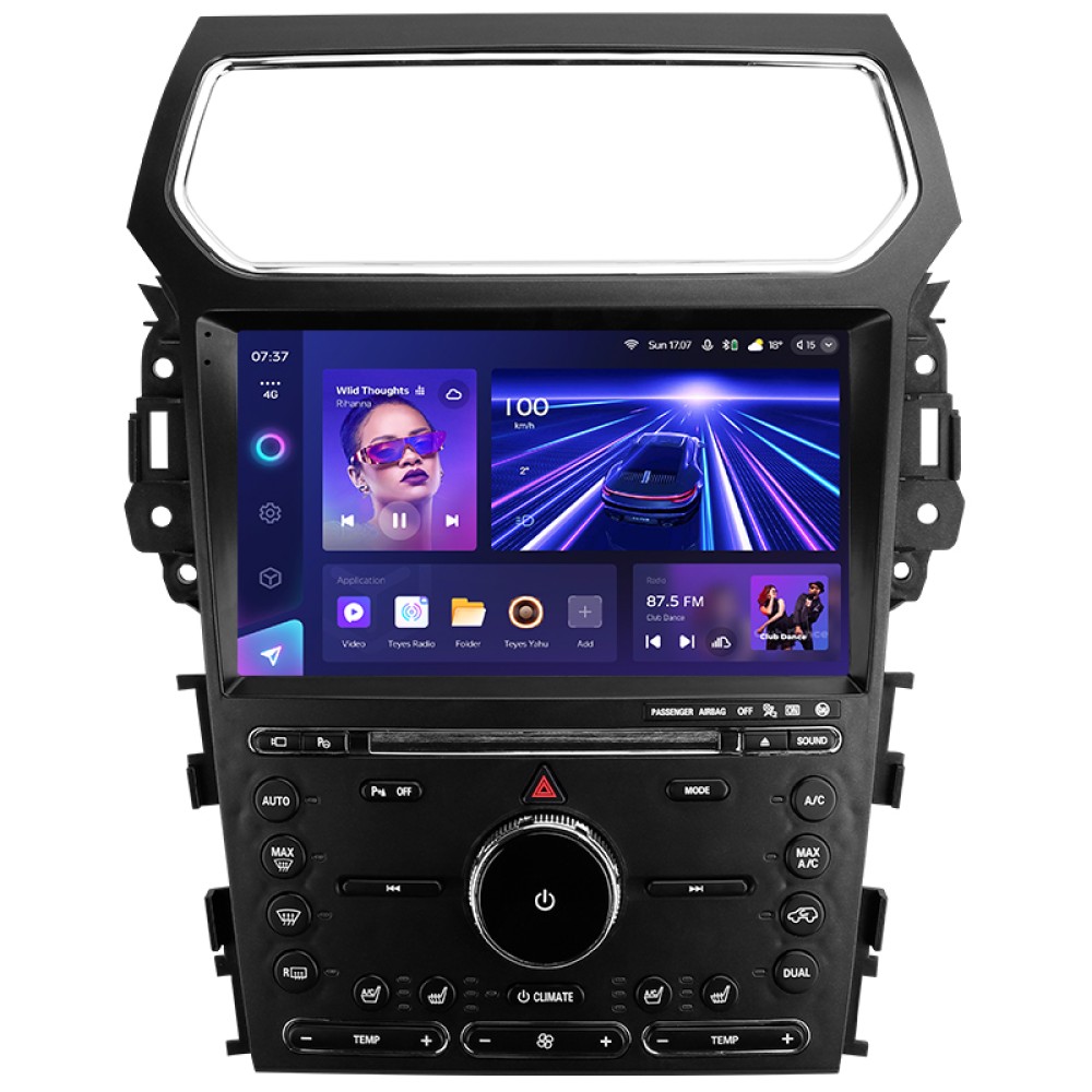 Штатна магнітола Teyes CC3 6+128 Gb з коловим оглядом 360° Ford Explorer 5 2011 - 2019 (B) 10" 2k (L3)