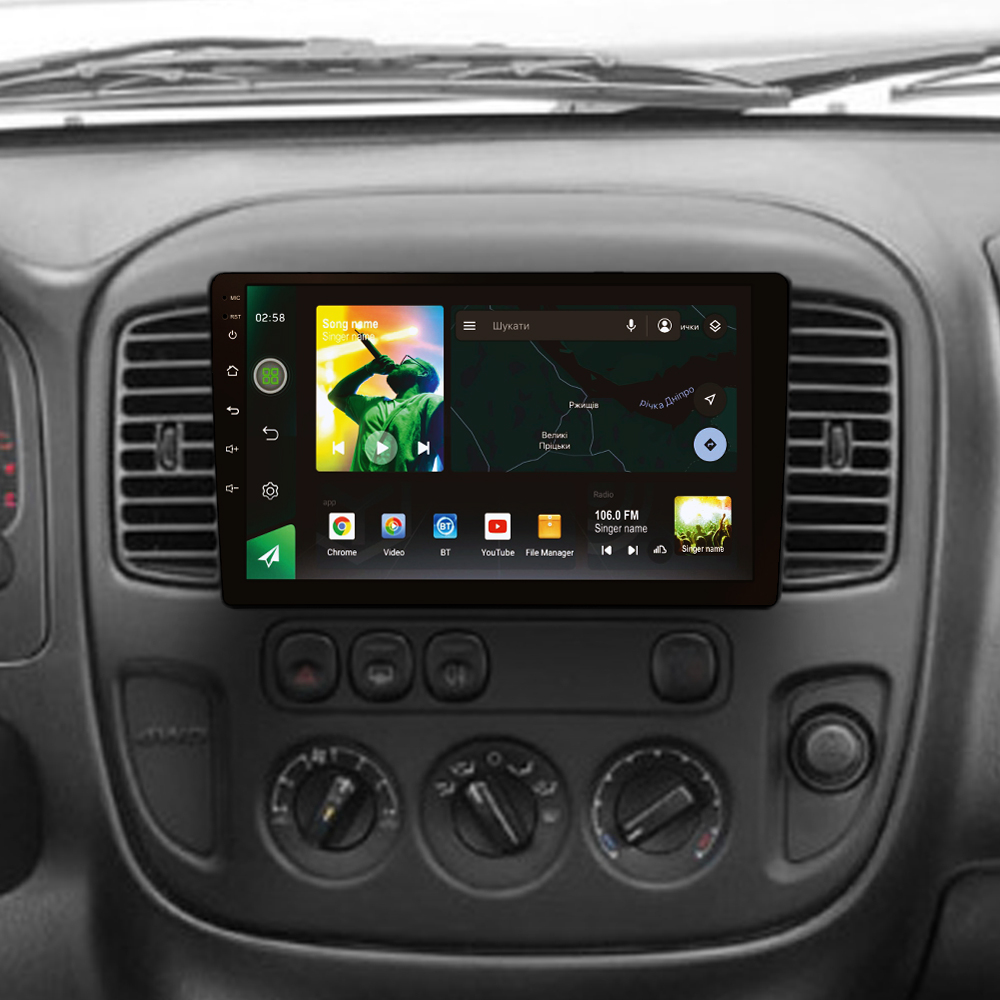 Автомобильная штатная магнитола SIGMA X9464 ANDROID 10 4+64 Gb 4G DSP Ford Escape 1 2000-2007 9"