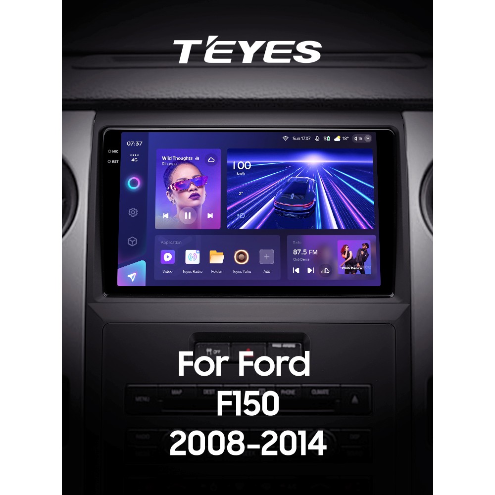 Штатна магнітола Teyes CC3 6+128 Gb з коловим оглядом 360° Ford F150 P415 Raptor 2008-2014 (F1) 9" 2k (L2)