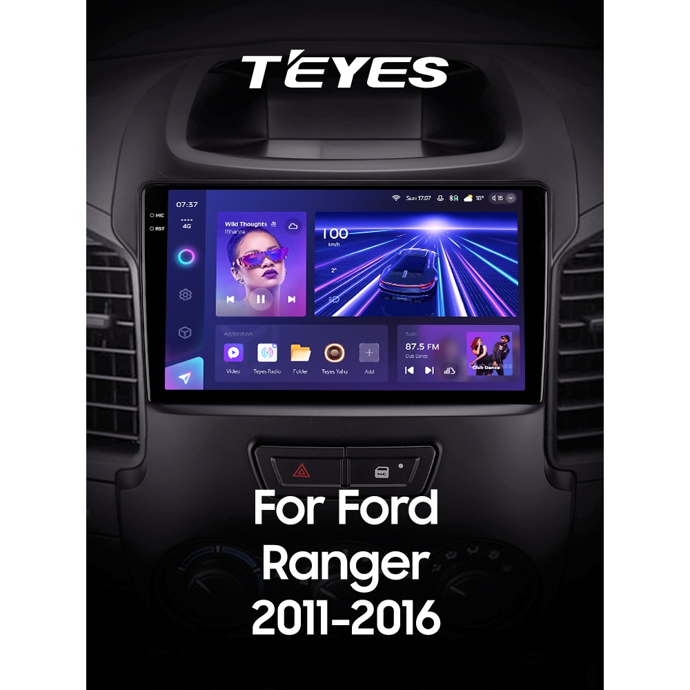 Штатна магнітола Teyes CC3 4+32 Gb Ford Ranger (F2) 2011-2016 9" 2k
