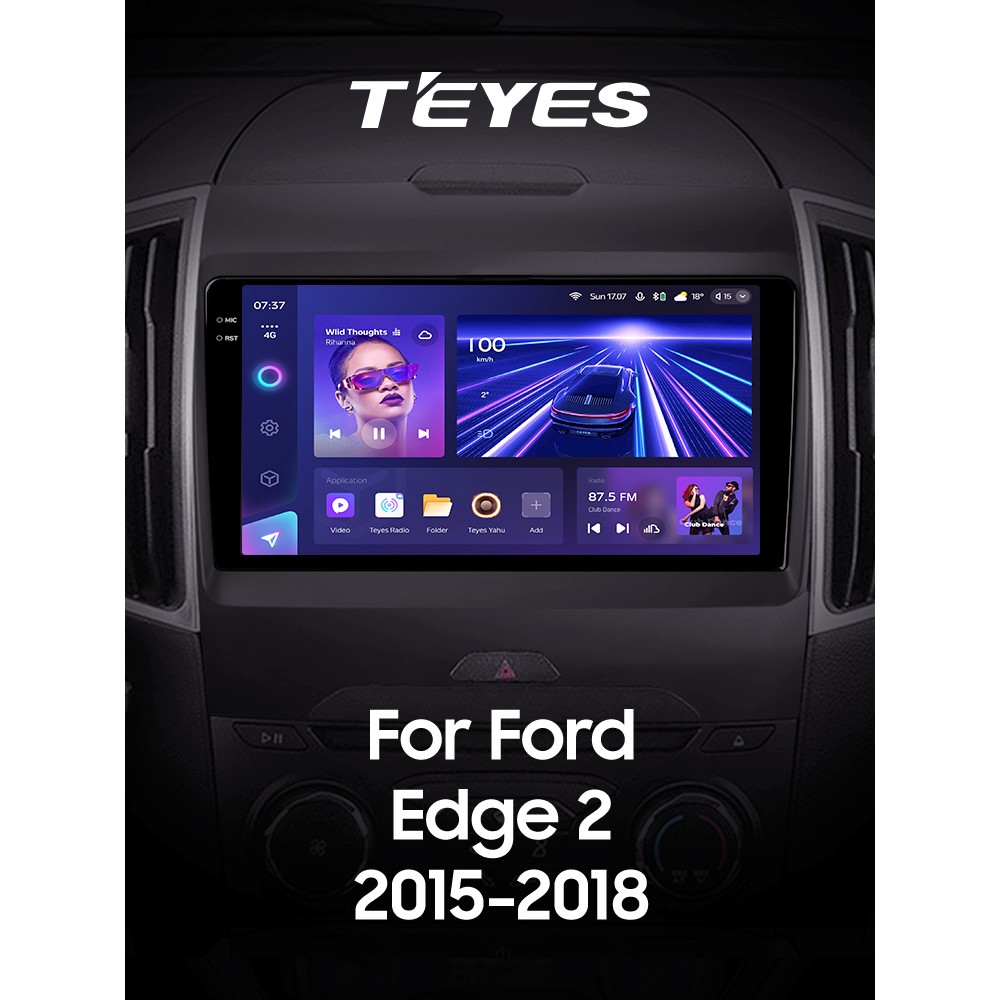 Штатная магнитола Teyes CC3 6+128 Gb Ford Edge 2 2015-2018 (F2) 9" 2k