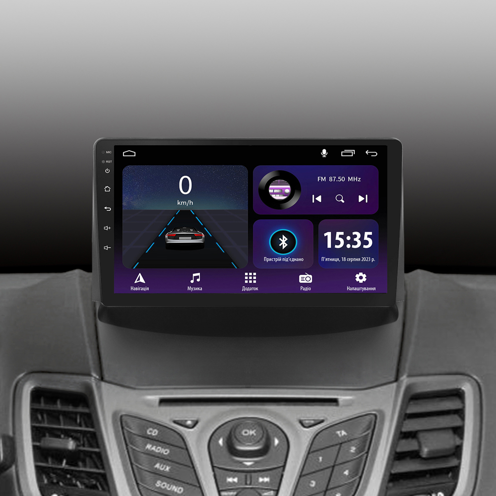 Автомобільна штатна магнітола SIGMA E9232 ANDROID 10 2+32 Gb Ford Fiesta Mk 6 (F1) 2009-2018 9" дюймів
