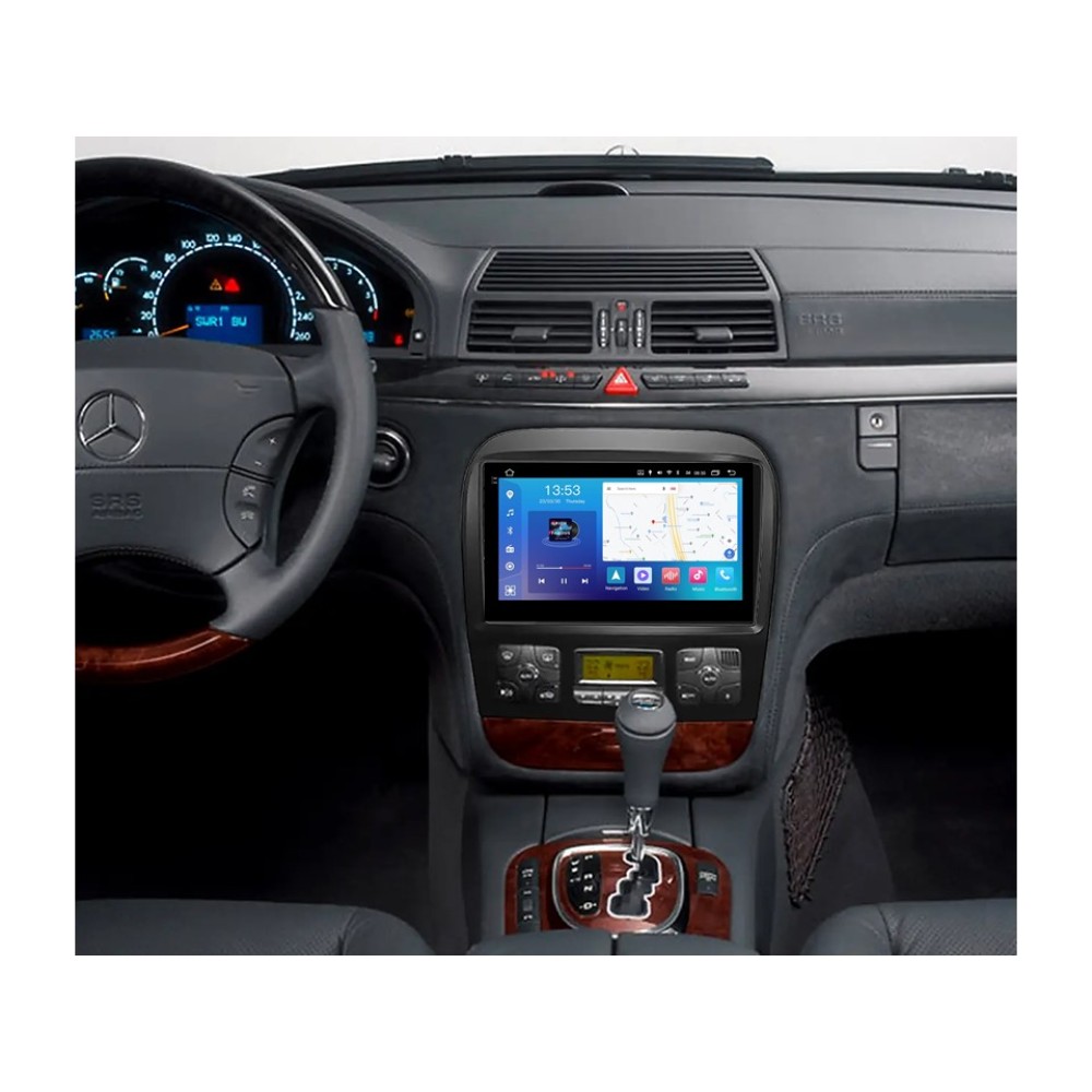 Штатна магнітола FORS.auto FS 4 PRO для Mercedes-Benz S-Class W220-чорний (4+64Gb, 9") 1998-2005