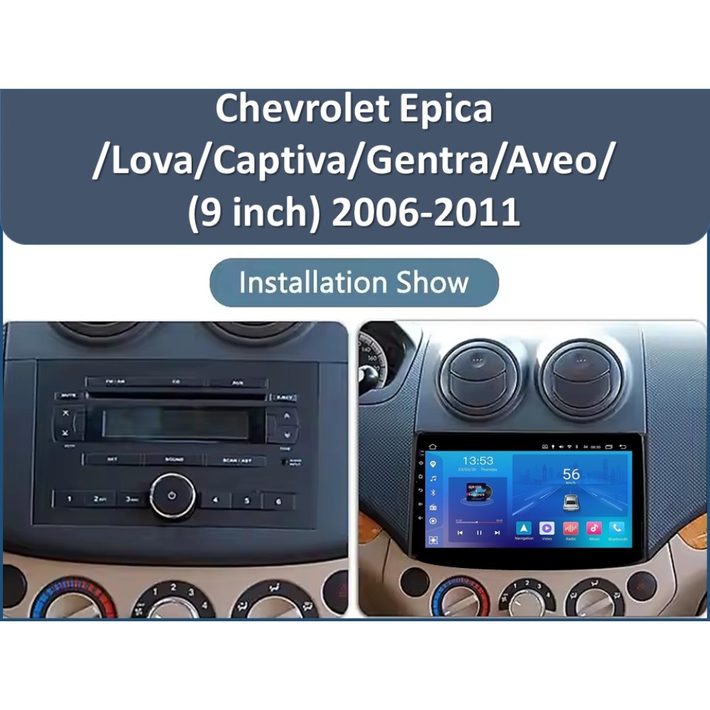 Штатна магнітола FORS.auto FS 1 LITE для Chevrolet Epica/Lova/Captiva/Gentra/Aveo (1+32Gb, 9") 2006-2011
