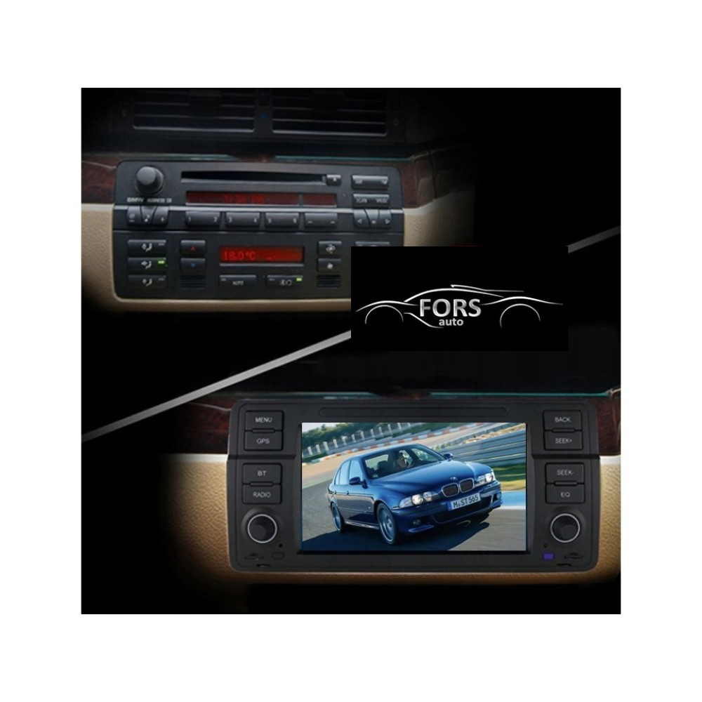 Штатна магнітола FORS.auto M200 для BMW 3 Series E46 (2+32Gb, 7") 1998-2005
