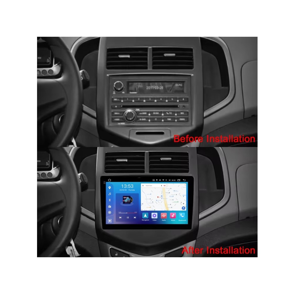 Штатна магнітола FORS.auto FS 4 PRO для Chevrolet Aveo (4+64Gb, 9") 2011-2015