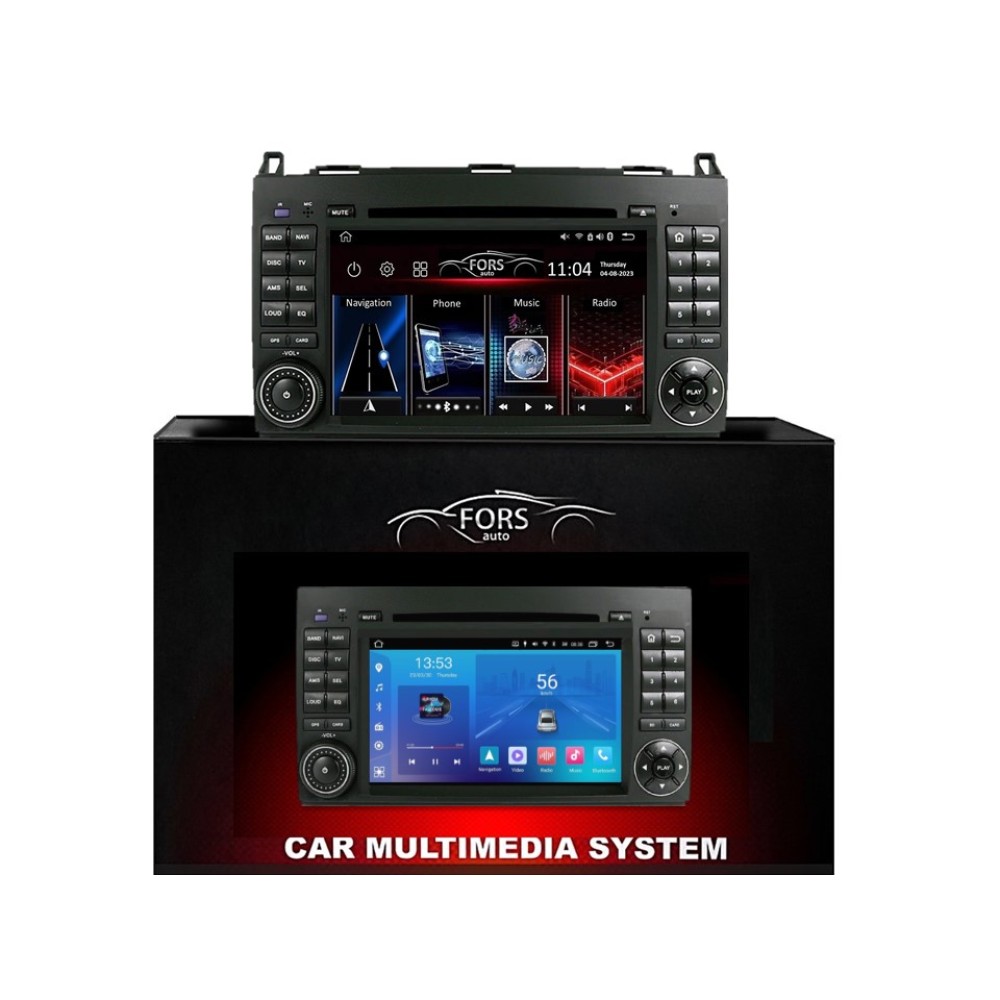 Штатная магнитола FORS.auto FS 2 ULTRA для Mercedes-Benz (7", 2+32Gb, CarPlay) B200/B-Class (W245) 2005-2011/A-Class (W169) 2004-2012/Vito (W639)//Viano (W639) 2006-2014/Sprinter (W906) 2006+