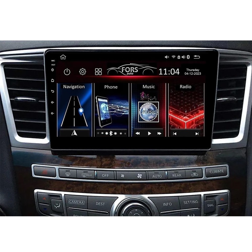 Штатна магнітола FORS.auto M300 для Infiniti QX60 (3+32Gb, 9") 2013-2016