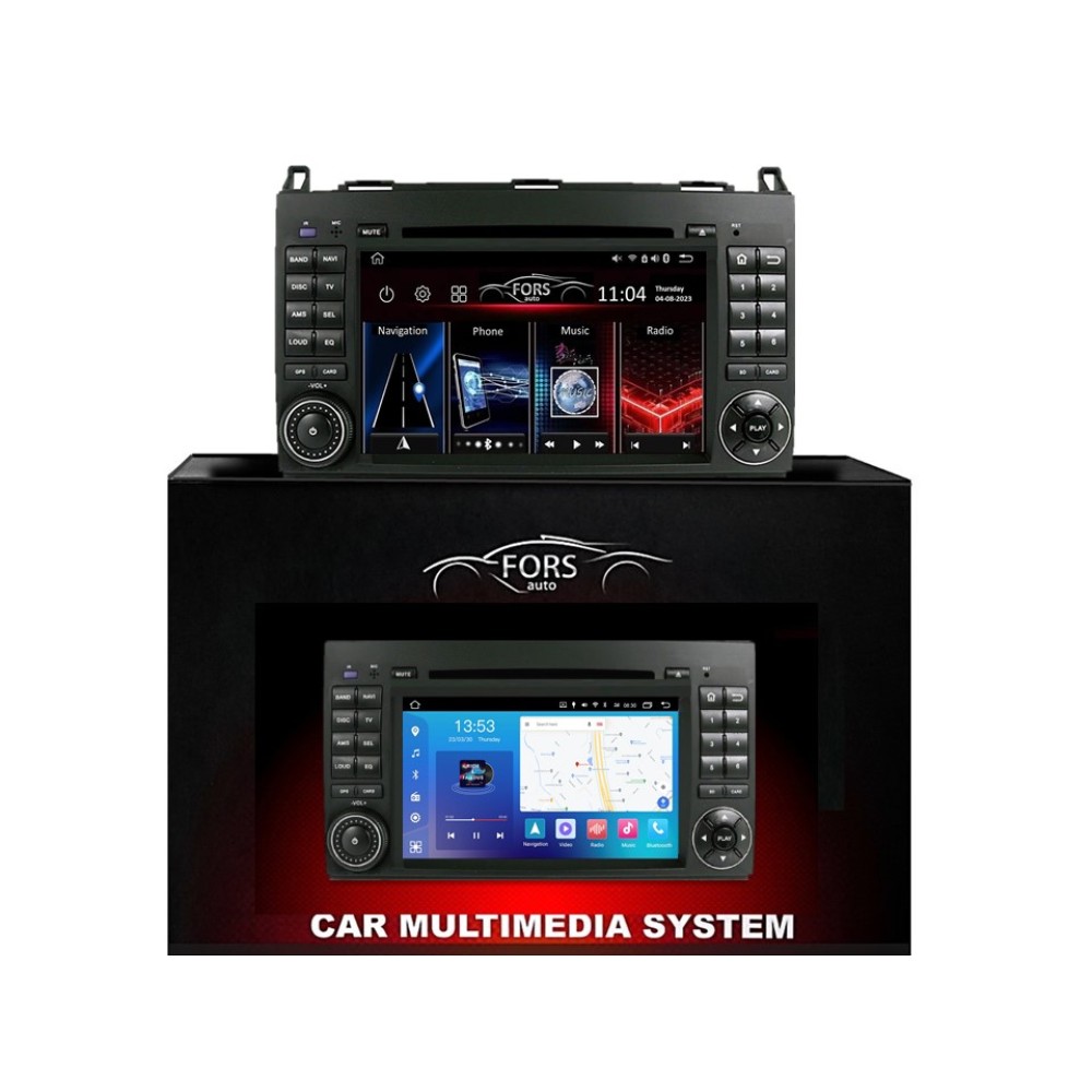 Штатная магнитола FORS.auto FS 2 PRO для Mercedes-Benz (7", 2+32Gb, CarPlay) B200/B-Class (W245) 2005-2011/A-Class (W169) 2004-2012/Vito (W639)//Viano (W639) 2006-2014/Sprinter (W906) 2006+