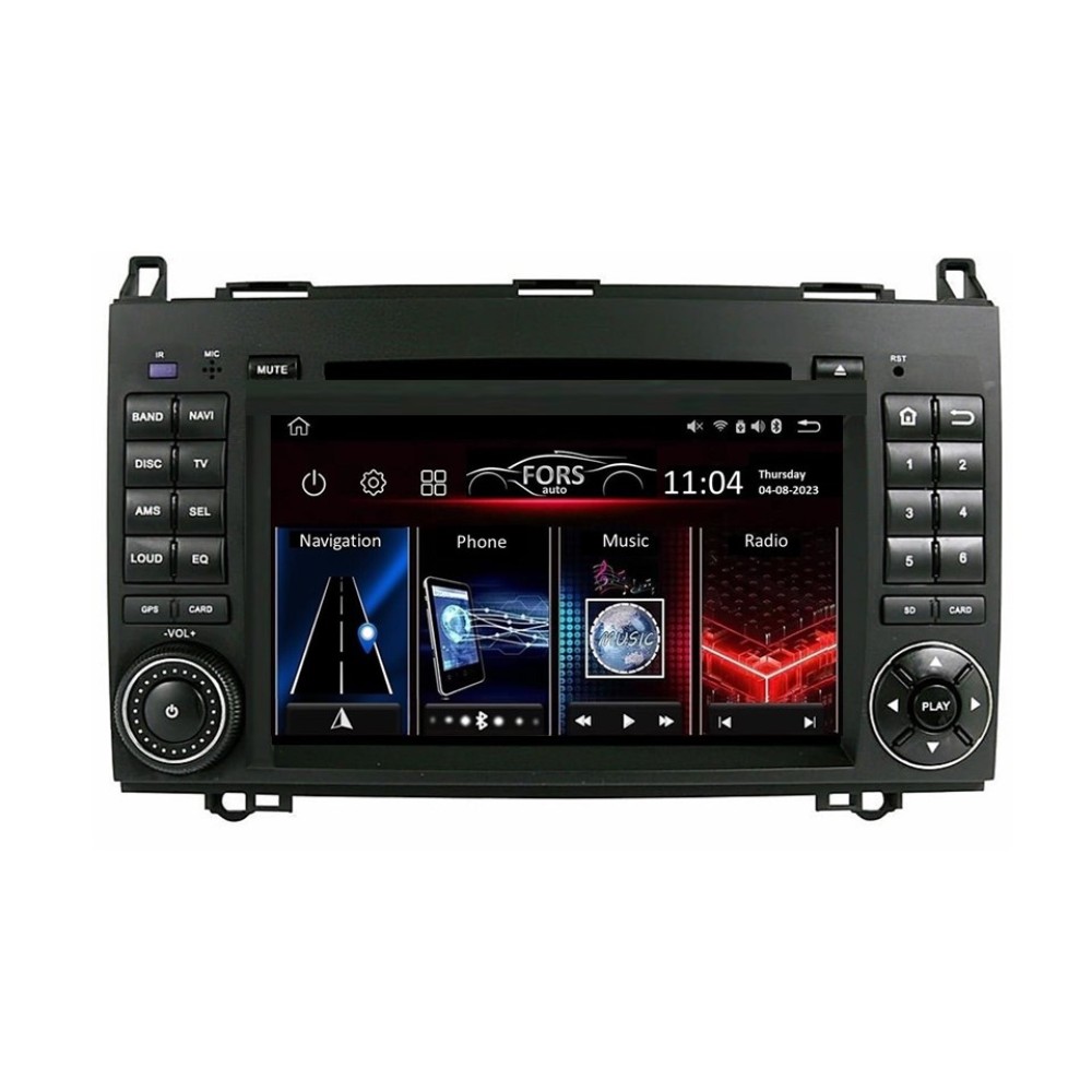 Штатная магнитола FORS.auto FS 2 PRO для Mercedes-Benz (7", 2+32Gb, CarPlay) B200/B-Class (W245) 2005-2011/A-Class (W169) 2004-2012/Vito (W639)//Viano (W639) 2006-2014/Sprinter (W906) 2006+