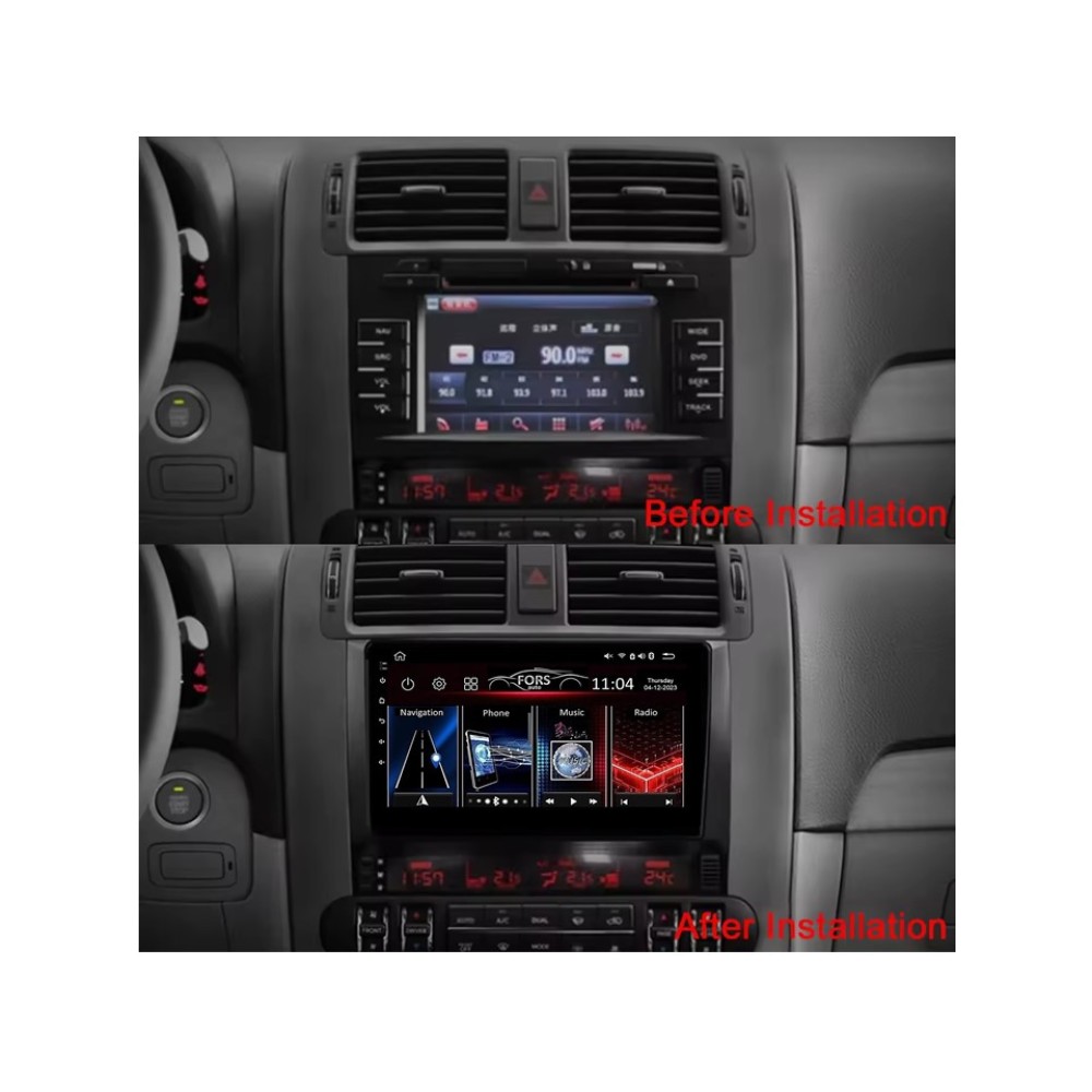 Штатна магнітола FORS.auto М300 для Kia Borrego/Mohave (3+32Gb, 9") 2008-2016