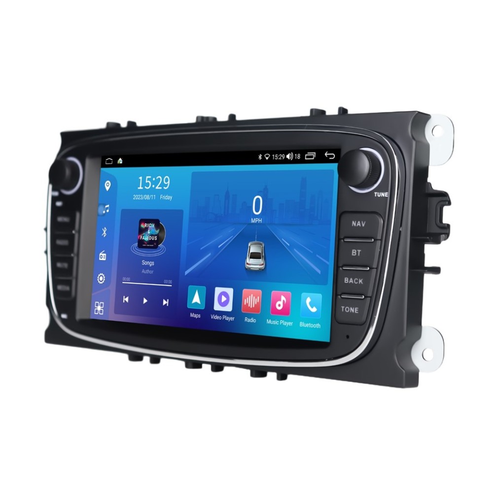 Штатна магнітола FORS.auto FS 2 ULTRA-FDBO Ford Focus/Mondeo/S-Max/C-Max/Kuga/Fiesta/Fusion (2+32Gb, 7", black) 2007-2011