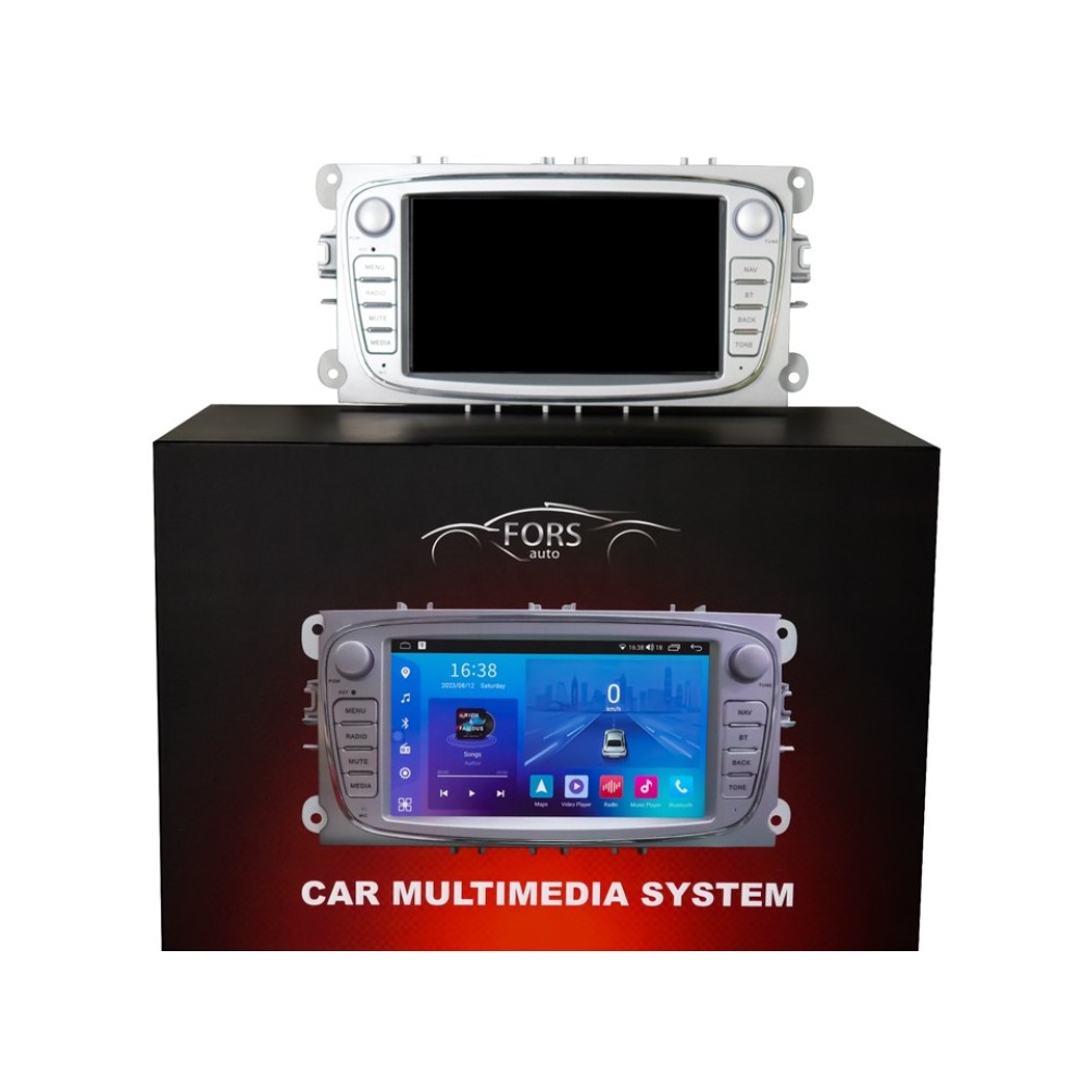 Штатна магнітола FORS.auto FS 2 ULTRA-FDSO Ford Focus/Mondeo/S-Max/C-Max/Kuga/Fiesta/Fusion (2+32Gb, 7", silver) 2007-2011