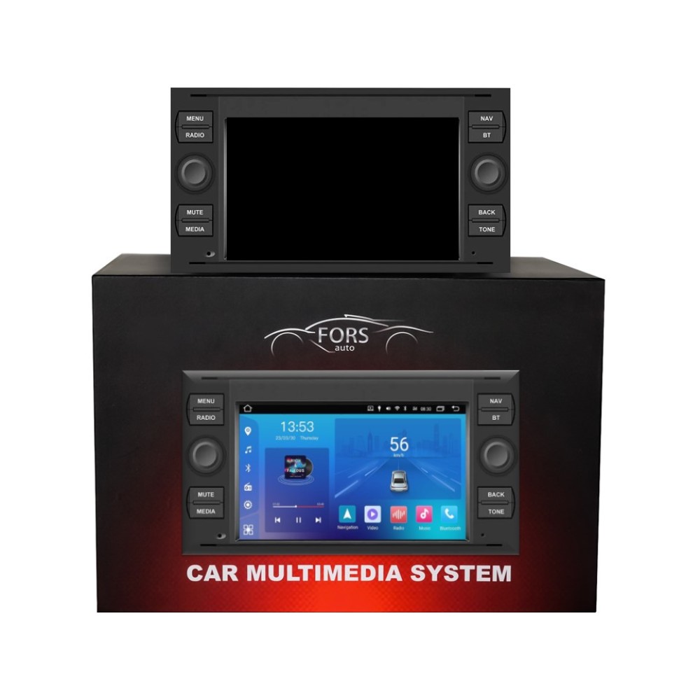 Штатна магнітола FORS.auto FS 2 ULTRA-FDBK Ford Focus/Mondeo/S-Max/C-Max/Kuga/Fiesta/Fusion (2+32Gb, 7", black) 2005-2011