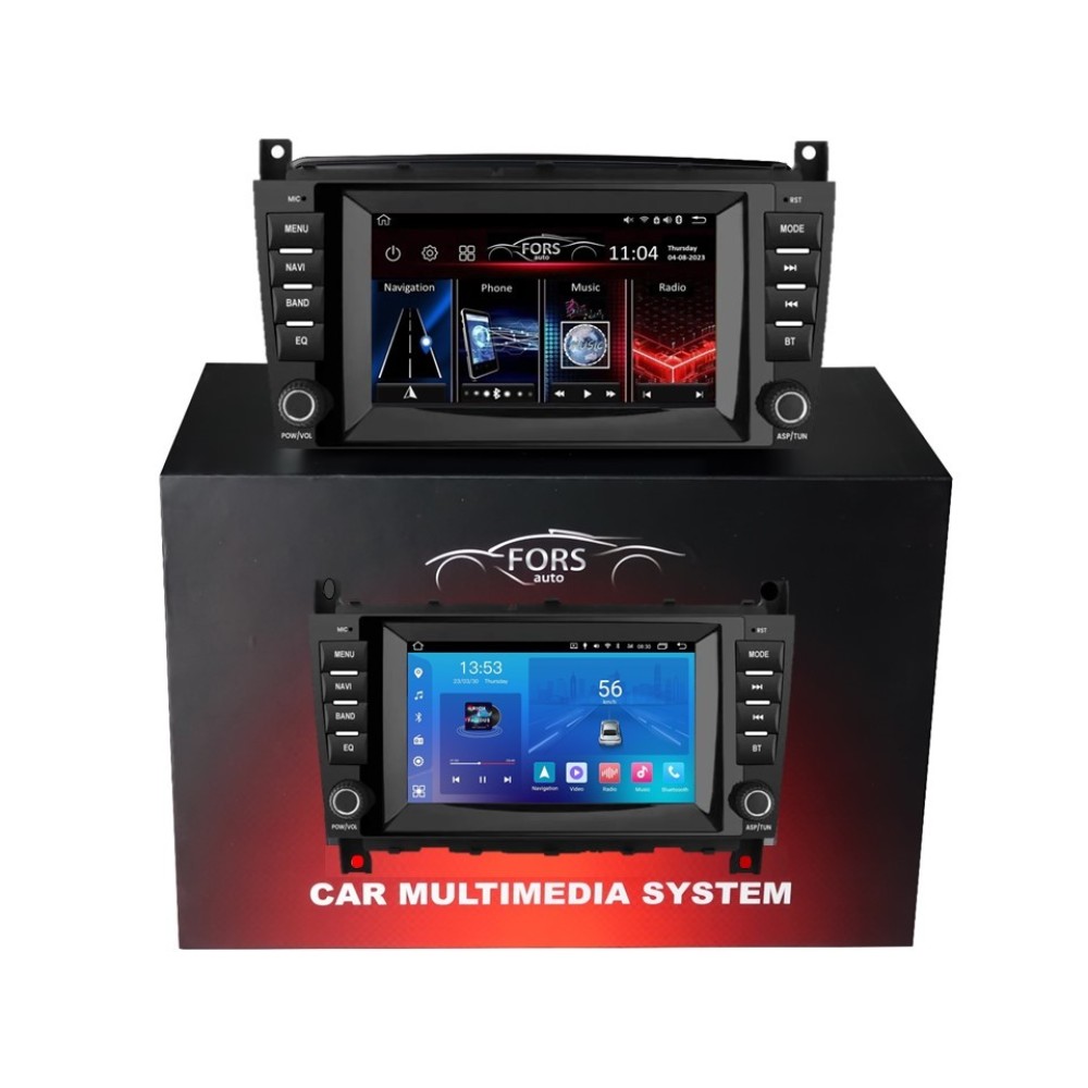 Штатна магнітола FORS.auto FS 2 ULTRA Mercedes-Benz W203 (7", 2+32Gb, CarPlay) 2005-2006