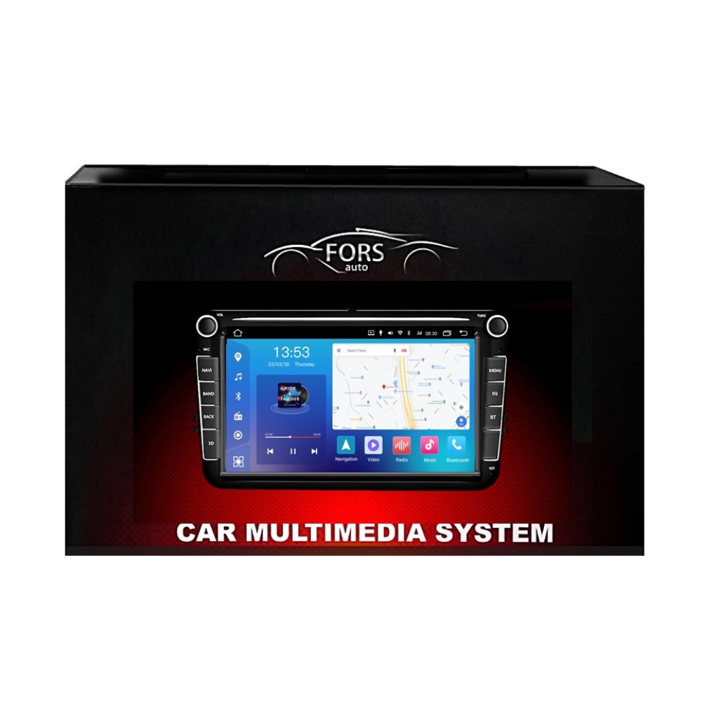 Універсальна магнітола FORS.auto для Volkswagen 4 PRO-8 (8", 4+64Gb, CarPlay)
