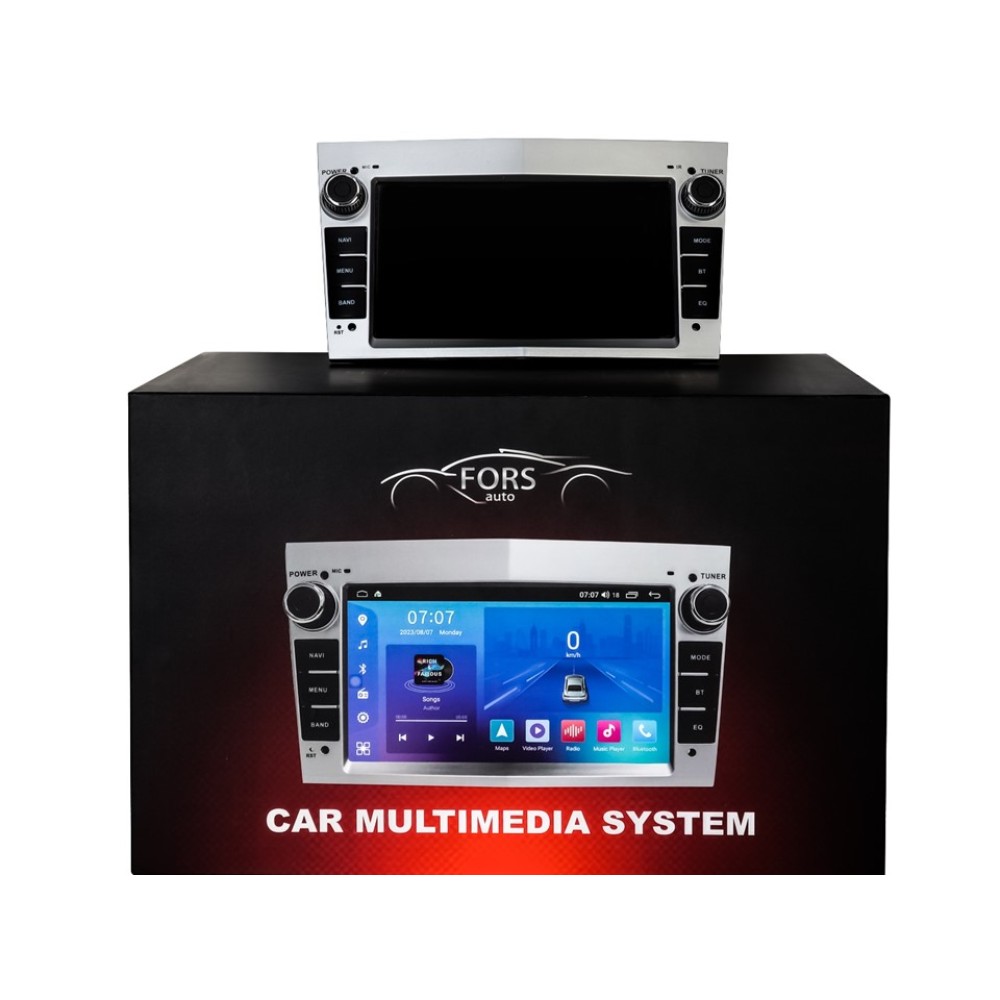 Штатна магнітола FORS.auto 2 ULTRA-OP-S Opel Astra/Vectra/Zafira/Corsa (7", 2+32Gb, Silver) 1998-2009