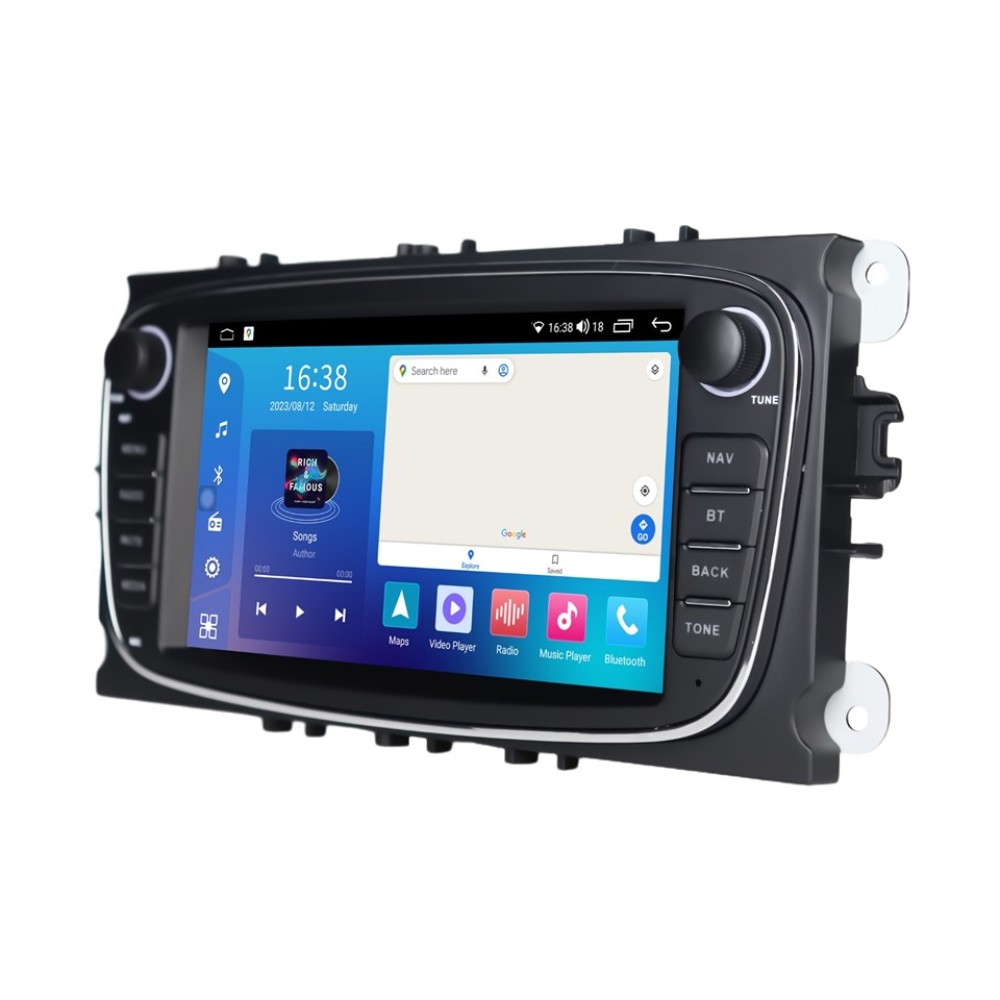 Штатна магнітола FORS.auto FS 2 PRO-FDBO Ford Focus/Mondeo/S-Max/C-Max/Kuga/Fiesta/Fusion (2+32Gb, 7", black) 2007-2011