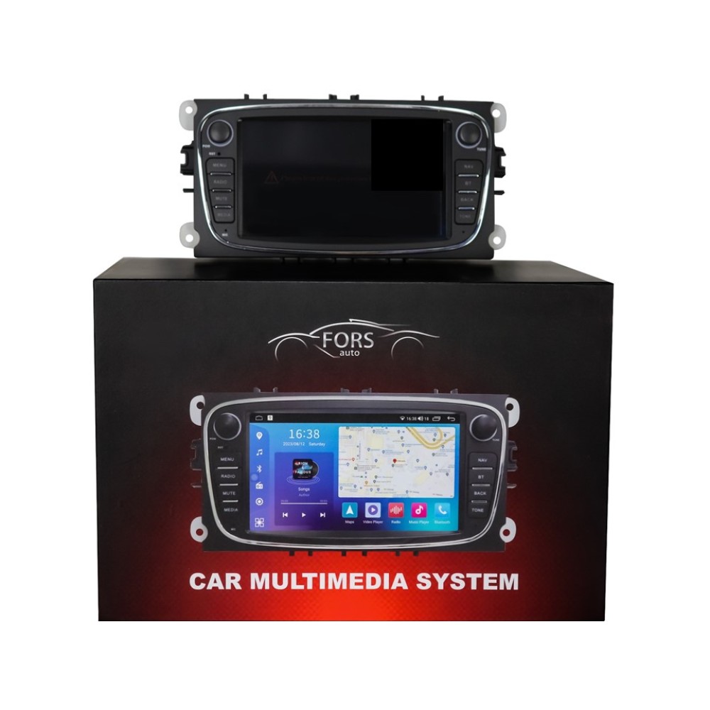 Штатна магнітола FORS.auto FS 2 PRO-FDBO Ford Focus/Mondeo/S-Max/C-Max/Kuga/Fiesta/Fusion (2+32Gb, 7", black) 2007-2011