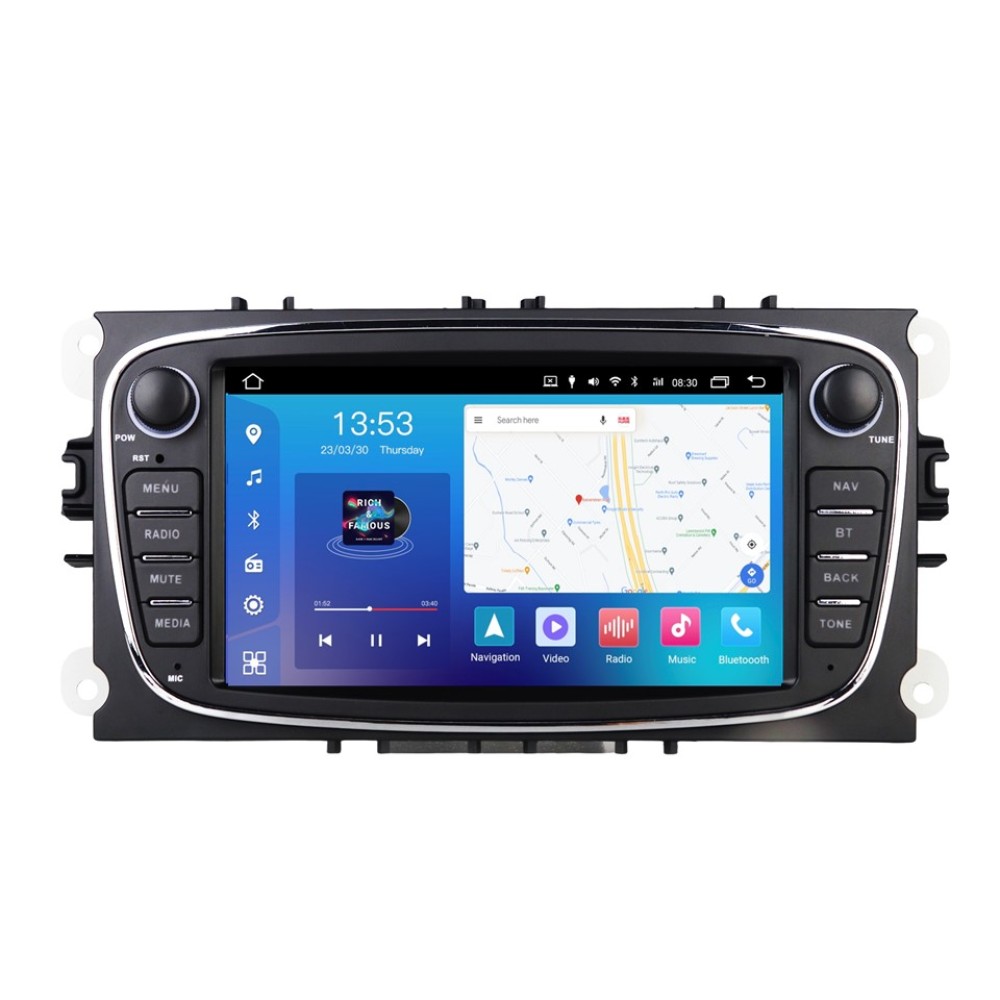 Штатна магнітола FORS.auto FS 2 PRO-FDBO Ford Focus/Mondeo/S-Max/C-Max/Kuga/Fiesta/Fusion (2+32Gb, 7", black) 2007-2011