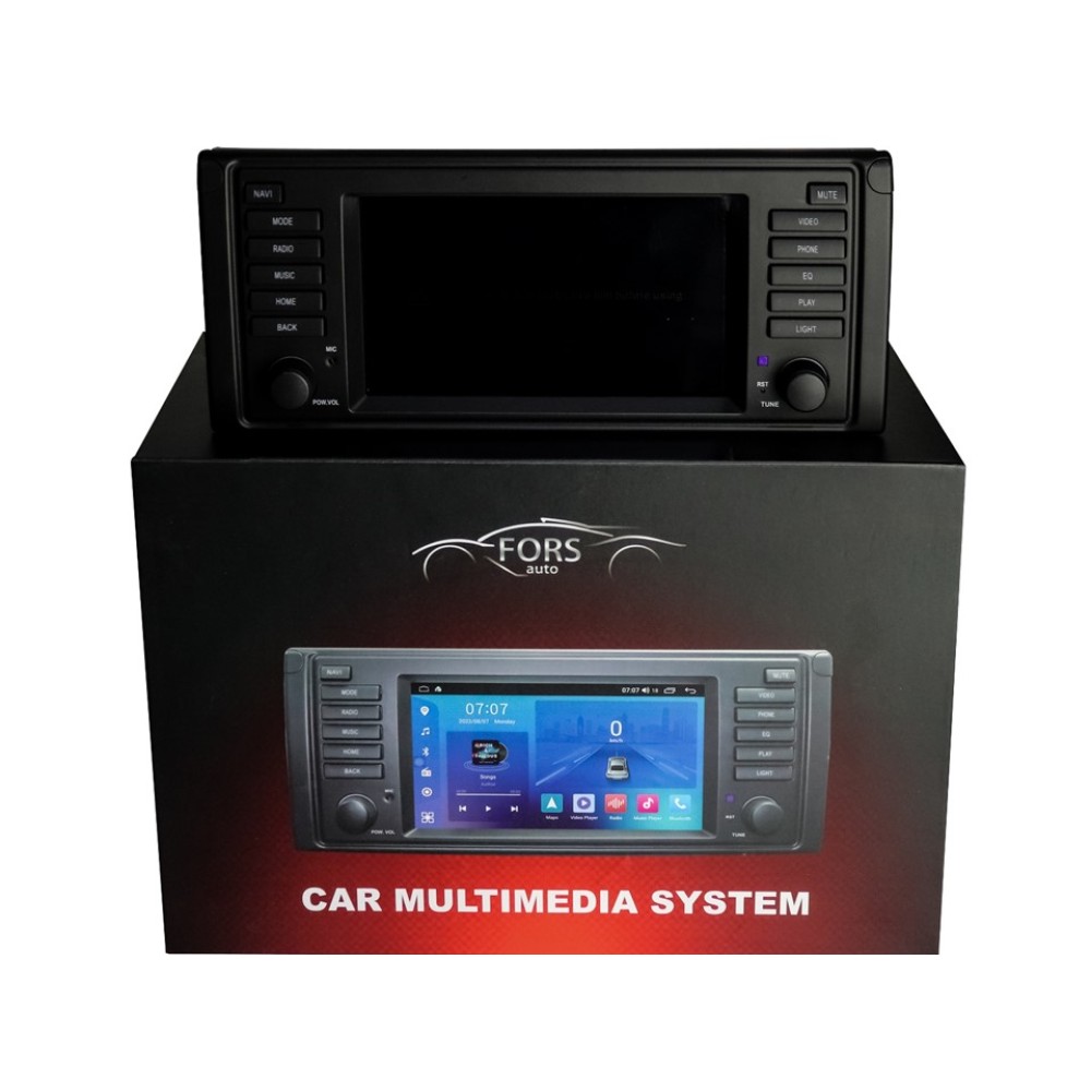 Штатна магнітола FORS.auto FS 2 ULTRA BMW E39 (2+32Gb, 7", CarPlay) 1995-2003