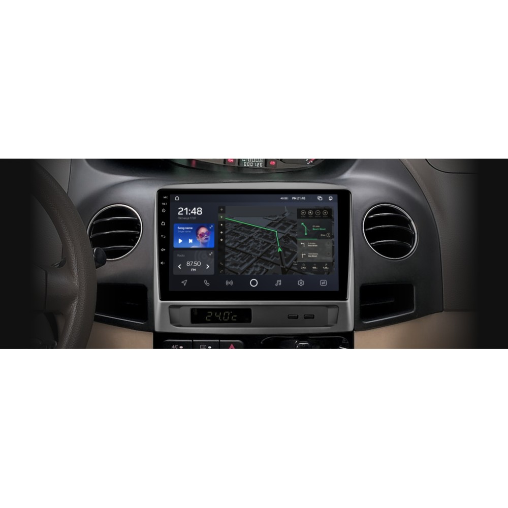 Штатная магнитола AMS T910 6+128 Gb Geely MK 1 2006-2013 9"