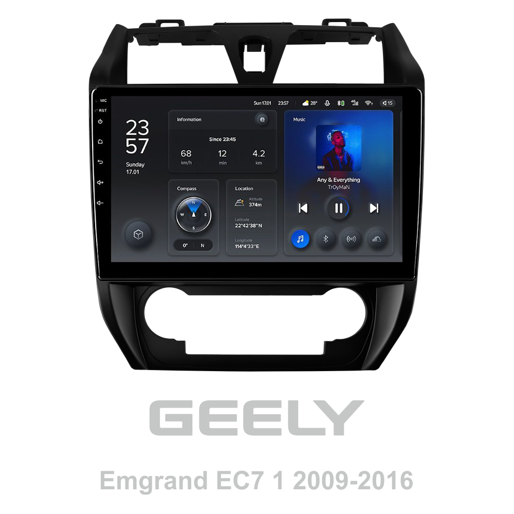 Штатна магнітола Teyes X1 2+32Gb Geely Emgrand EC7 1 2009-2016 10"