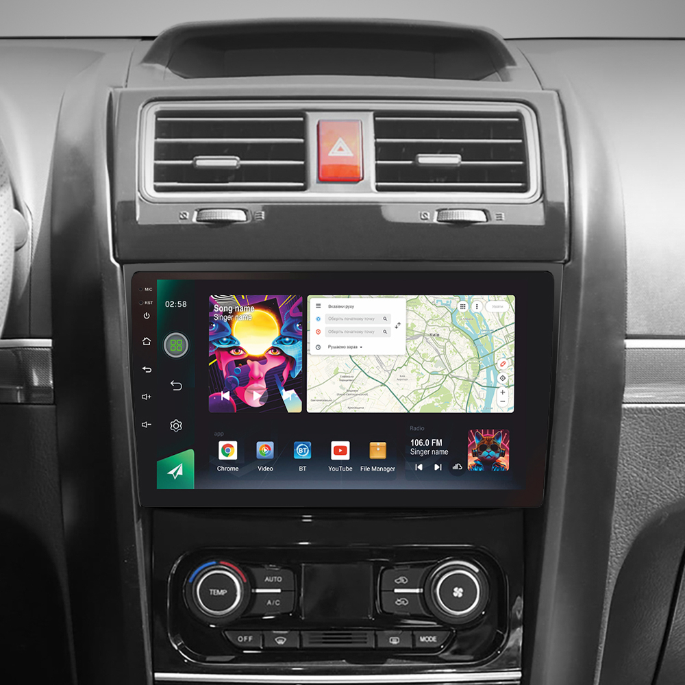 Автомобільна штатна магнітола SIGMA PRO 9464 ANDROID 12 4+64 Gb 4G DSP Great Wall Hover H5 1 2010-2017 9" дюймів