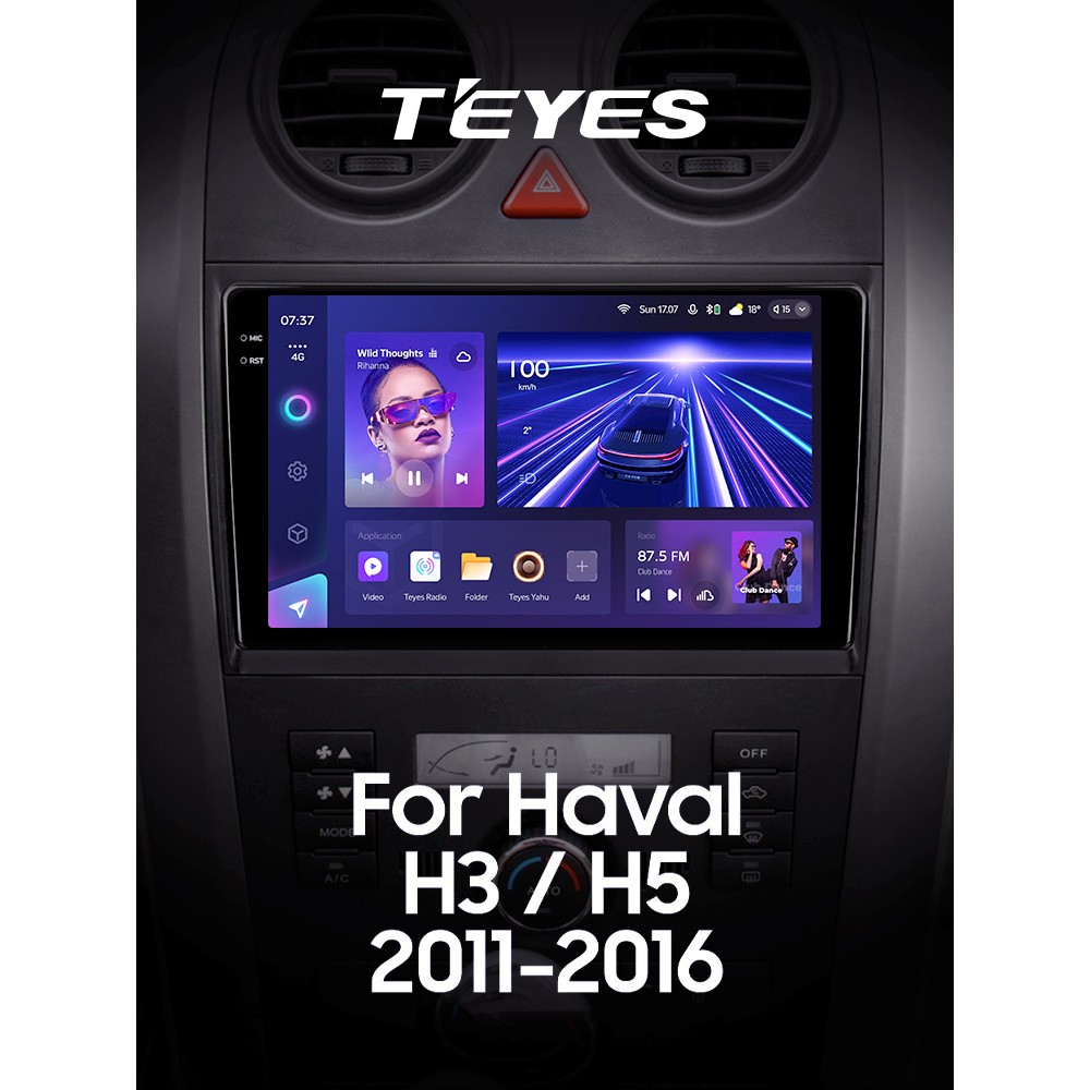 Штатная магнитола Teyes CC3 3+32 Gb GREAT WALL Haval H3 H5 2011-2016 9" 2k