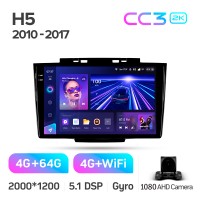 Штатная магнитола Teyes CC3 4+64 Gb Great Wall Hover H5 1 2010-2017 9" 2k