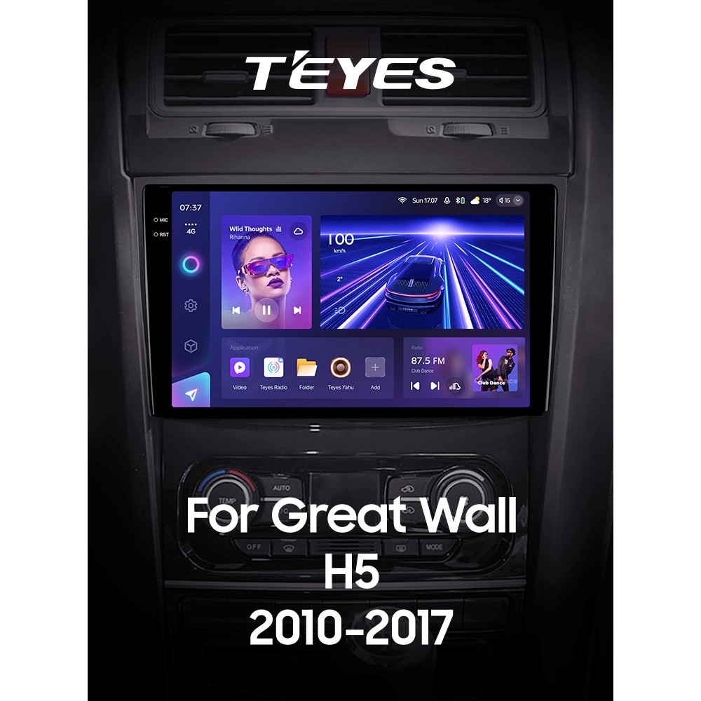 Штатна магнітола Teyes CC3 4+64 Gb Great Wall Hover H5 1 2010-2017 9" 2k