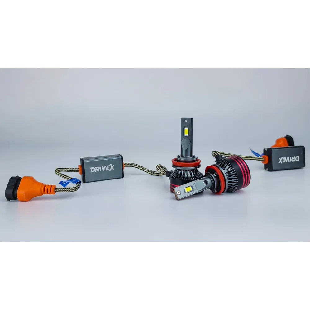 LED лампи автомобільні DriveX FE-01 H11/H8/H9 57W CAN 9-16V 6K к-т. LED лампи автомобільні DriveX FE-01 H11/H8/H9 57W CAN 9-16V 6K к-т.