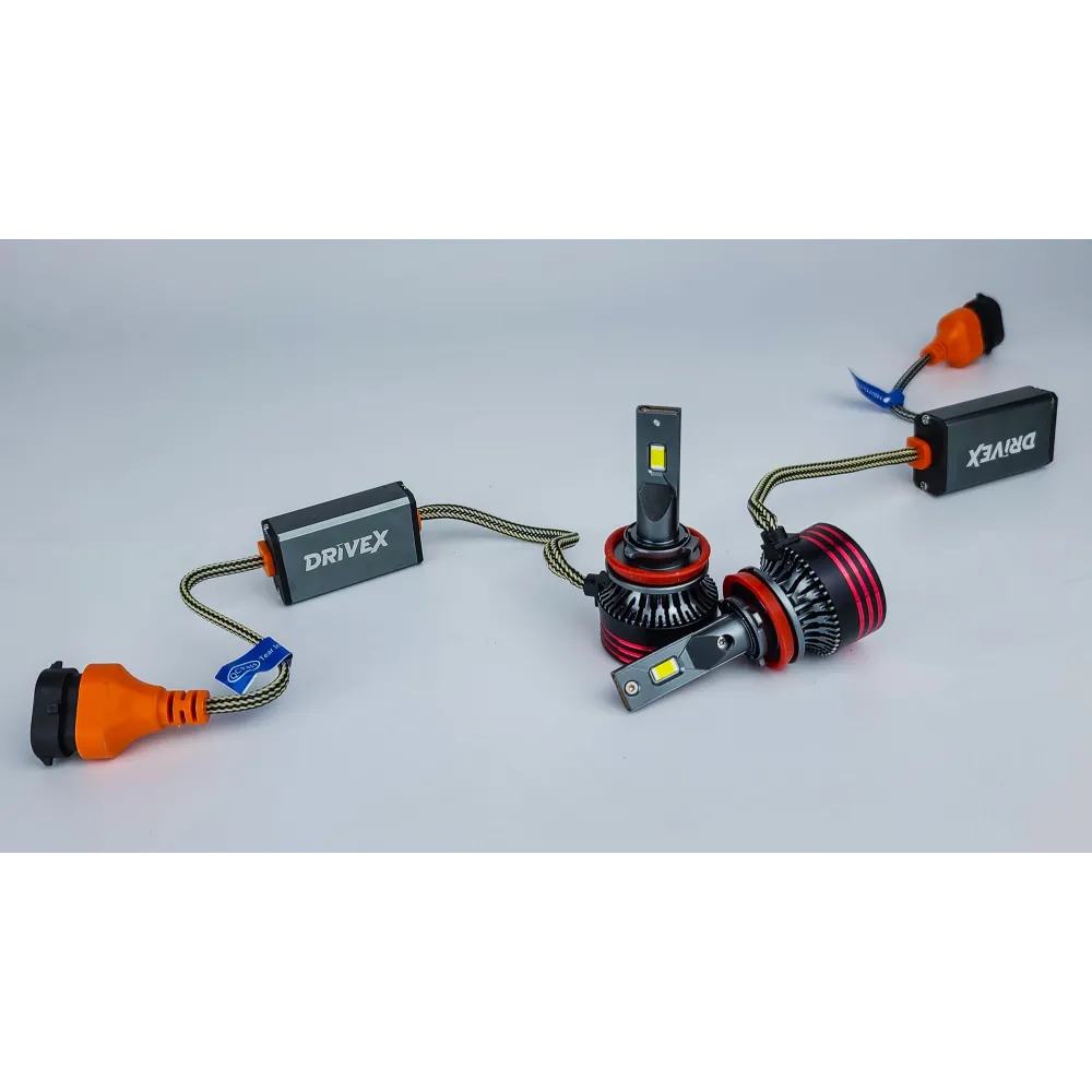 LED лампи автомобільні DriveX FE-01 H11/H8/H9 57W CAN 9-16V 6K к-т. LED лампи автомобільні DriveX FE-01 H11/H8/H9 57W CAN 9-16V 6K к-т.