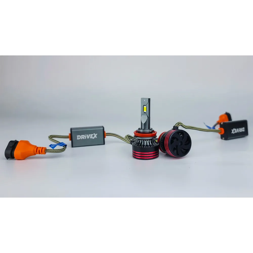 LED лампи автомобільні DriveX FE-01 H11/H8/H9 57W CAN 9-16V 6K к-т. LED лампи автомобільні DriveX FE-01 H11/H8/H9 57W CAN 9-16V 6K к-т.