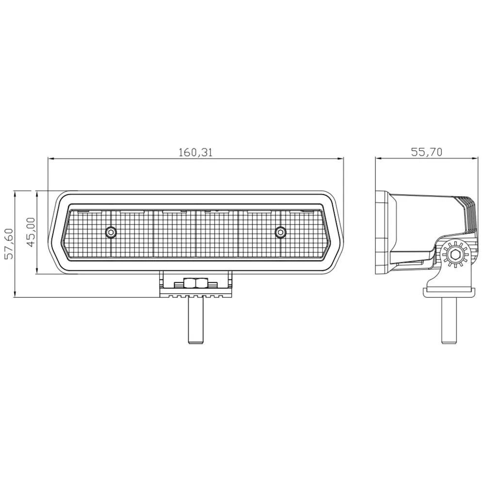 Фара додаткового світла DriveX WL DRL-103 DLX 6-30W OSR DB 16 cm