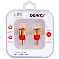 Led лампи DriveX T10-211 12-24V 2.7W CAN W5W 430Lm к-т