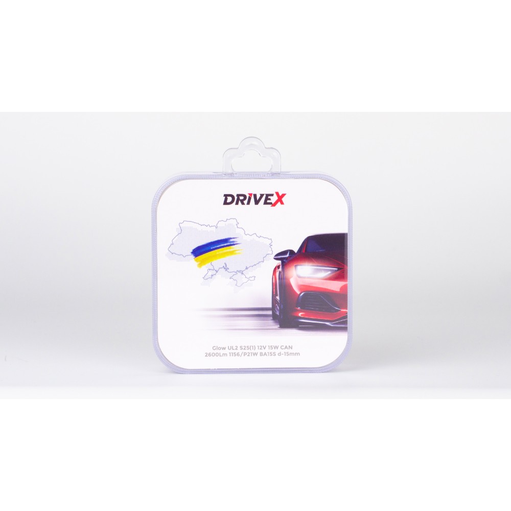 Led лампи DriveX Glow UL2 1156/P21W 12V 15W CAN 2600Lm  BA15S к-т.
