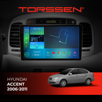 Штатная магнитола Torssen 2K Hyundai Accent 2006-2011 F9432 4G Carplay DSP