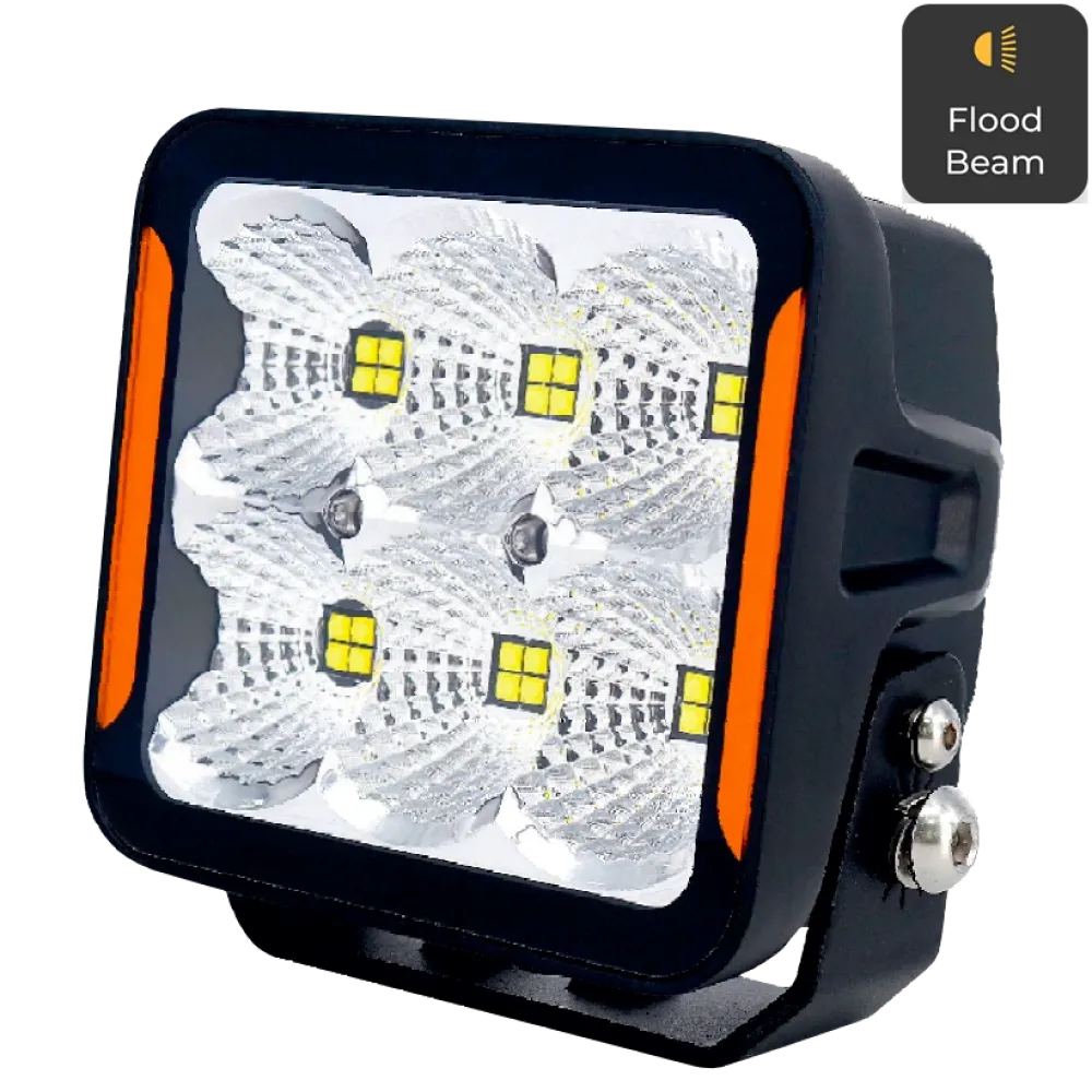 Фара додаткового світла DriveX WL SQ-108 DLX 4" FL+DRL 24L-120W OSR