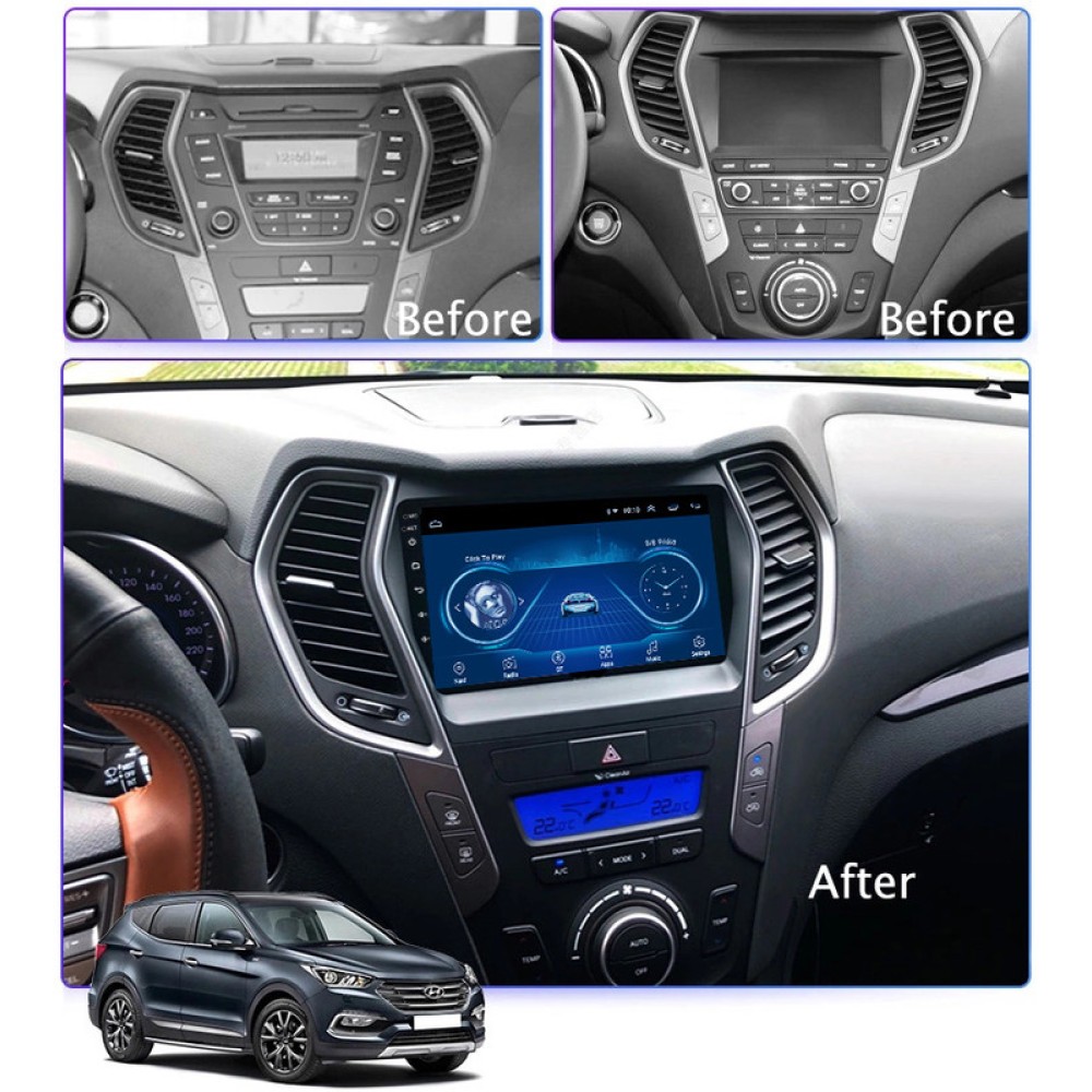 Штатная магнитола TORSSEN Hyundai IX45/Santa Fe 2013-2017 Bose F9464 4G