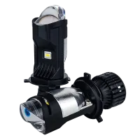LED лампи автомобільні з лінзою DriveX LE-07 H4 H/L 6000K 55W 9-32V к-т.
